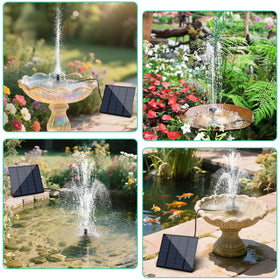 DDcafor bird bath setup featuring the solar fountain for garden decoration