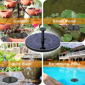 DDcafor clear water basin with floating fountain running in sun