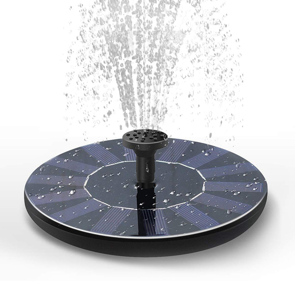 DDcafor solar fountain pump in a birdbath for gentle water movement