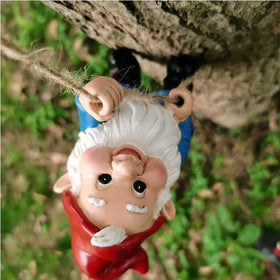 DDLuzQual gnome window piece for easy hanging on trees or walls.