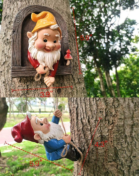 DDLuzQual weather-resistant resin gnome withstands outdoor elements.