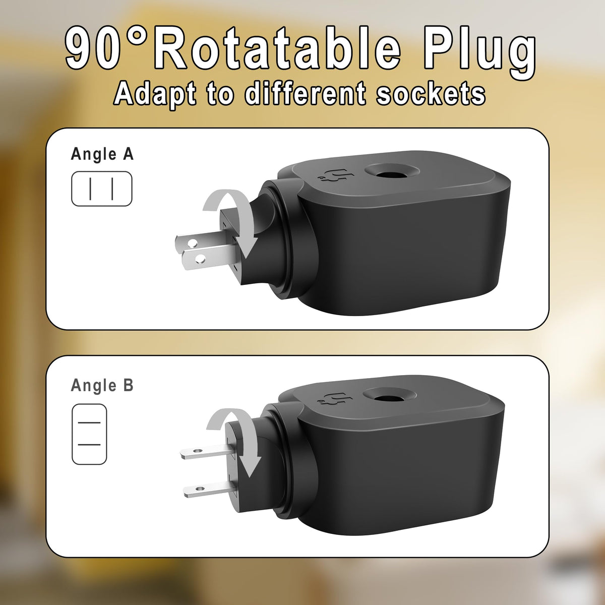 Ddrihlees mosquito repellent indoor rotatable plug demonstrates flexible placement for outlets.