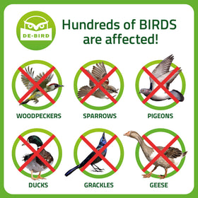 De-Bird durable outdoor roll lasts across seasons with repeated exposure