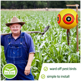 De-Bird weatherproof balloon withstands outdoor conditions for long-lasting use.
