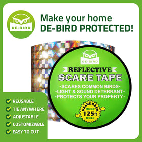 De-Bird goose-deterrent tape helps prevent nests on rooftops and ledges.