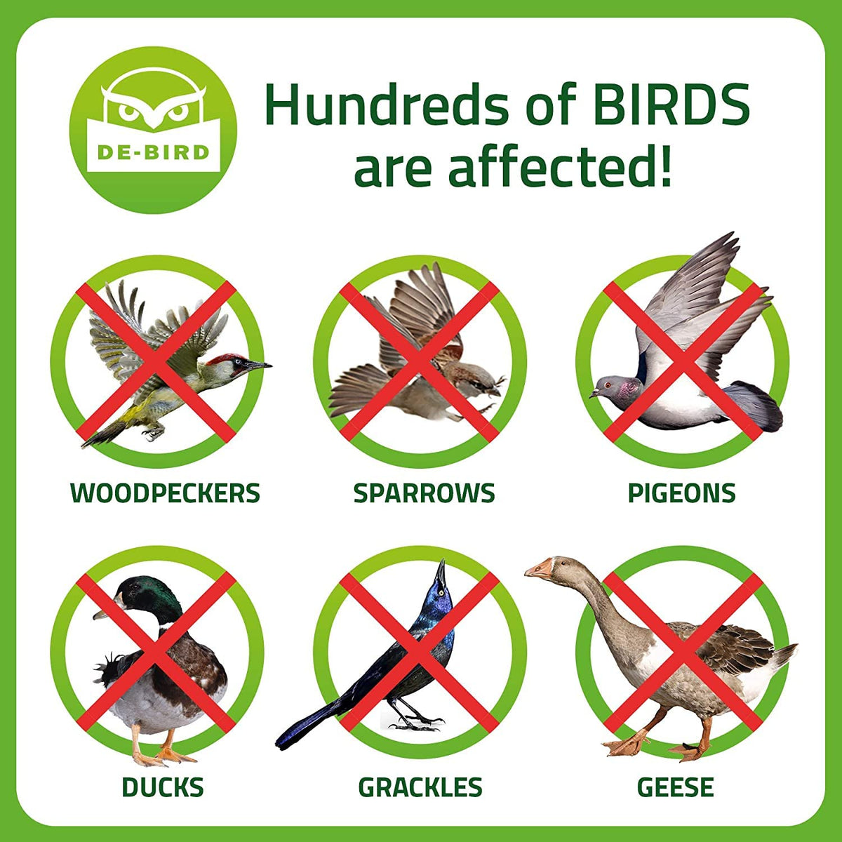 De-Bird scare tape on patio repels birds with a durable weatherproof design.