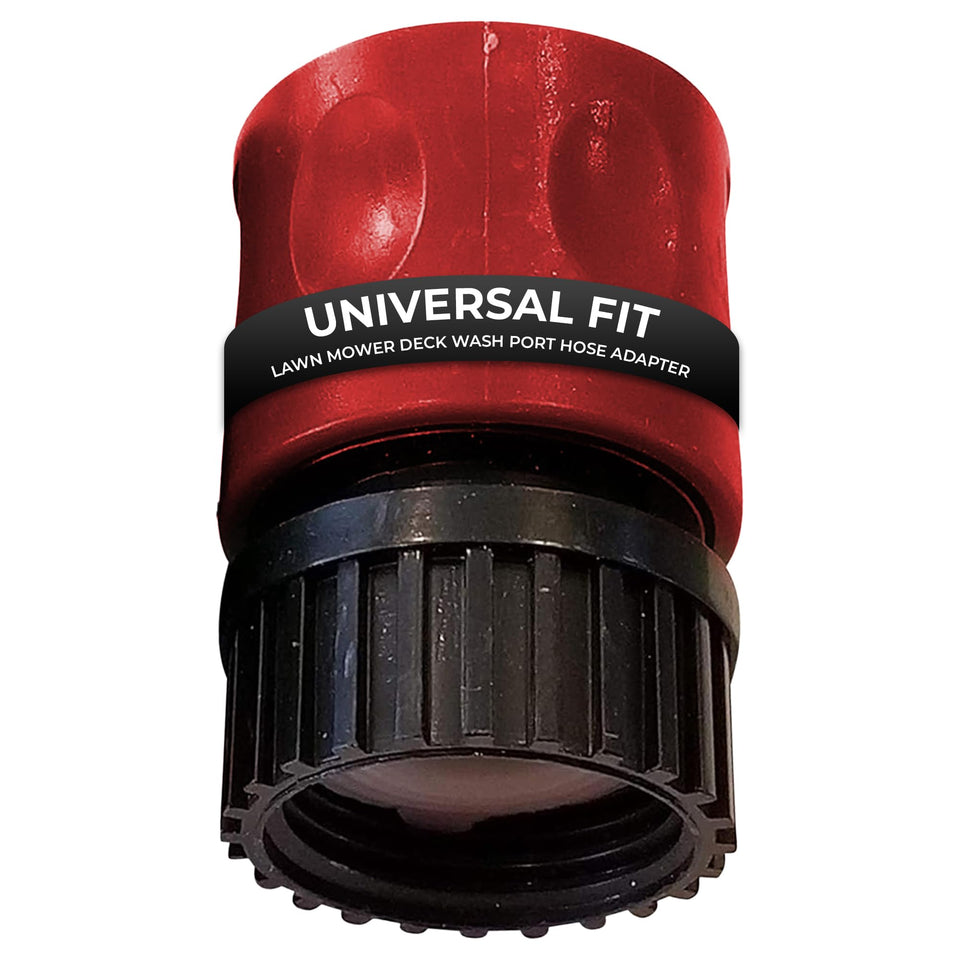 DealEnvy Quick Connect deck wash port enables universal compatibility for easy deck cleaning.
