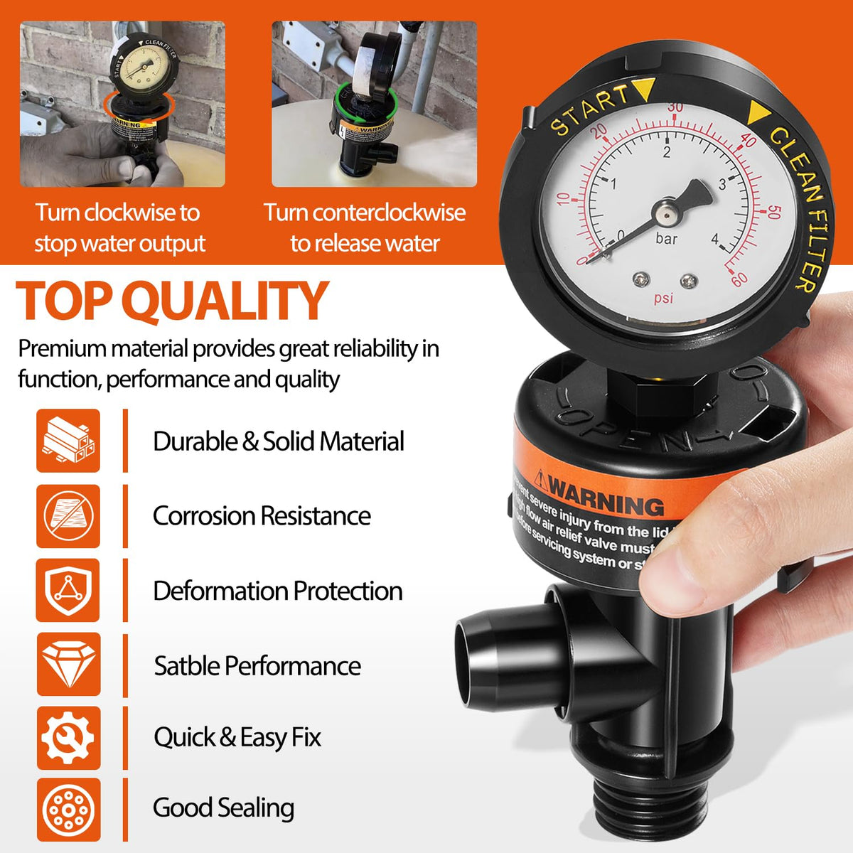 DearChan durable valve body made of steel copper plastic and rubber