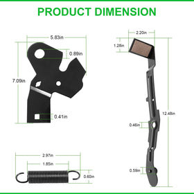 Deargooday idler arm detail supports blade disengagement