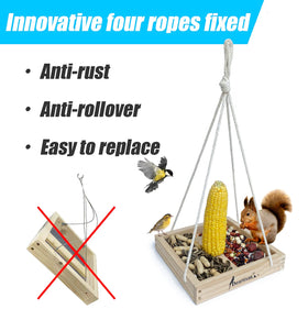 Deartisan cotton rope frame feeder for outdoor use and durability.