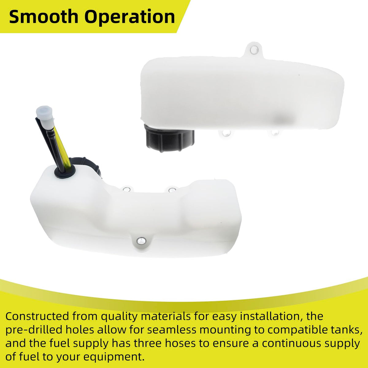 DeaWater 3 fuel hoses included for reliable fuel flow.