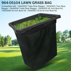 Deawater bagger assembly 19A30004 twin rear demonstrates reliable grass containment