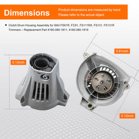 DeaWater clutch drum housing for Stihl FC91, reliable replacement part.