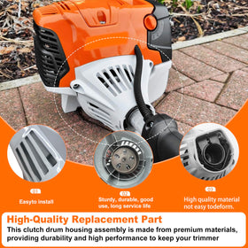 DeaWater clutch drum housing for Stihl FS111RX, durable construction ensures longevity.