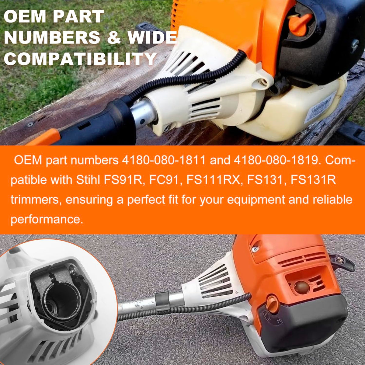 DeaWater clutch drum housing for Stihl HT103, upgrade for steadier clutch engagement.