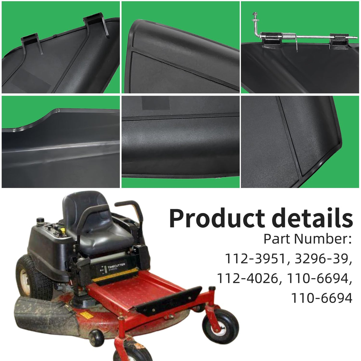 DeaWater 42-inch Toro TimeCutter compatibility guide shows fit options.