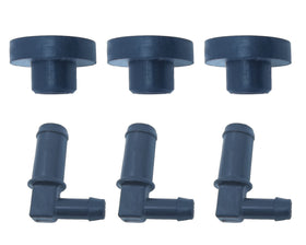 Deawater replacement kit image, quick-fit stems for Husqvarna.