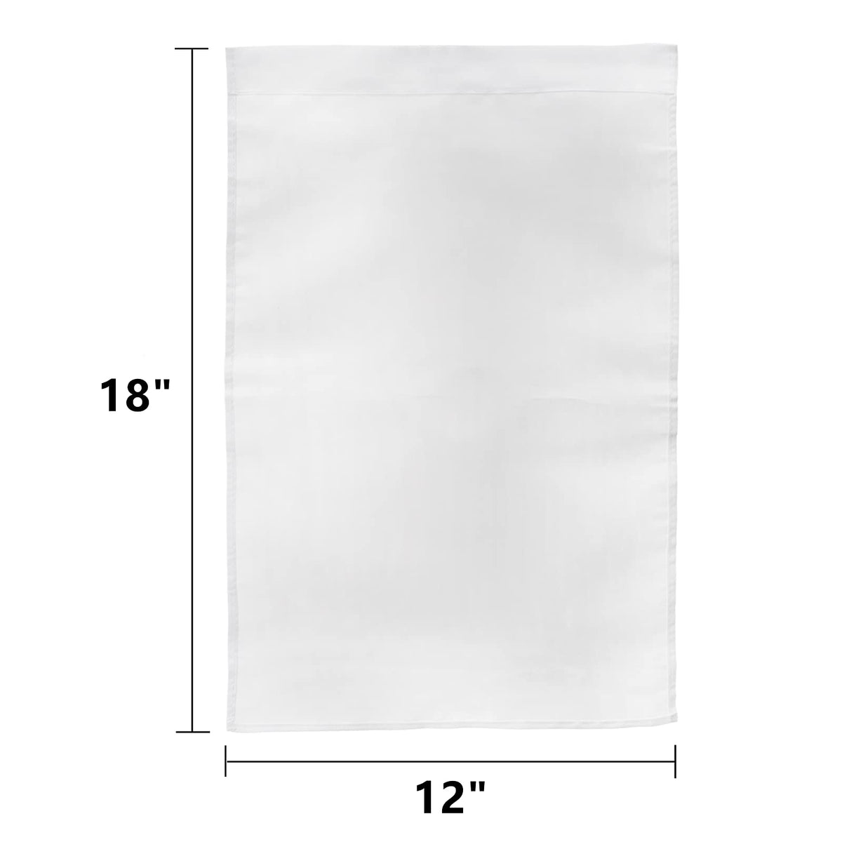 DEAYOU white polyester garden flag 12x18 for outdoor display