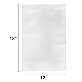 DEAYOU white polyester garden flag 12x18 for outdoor display