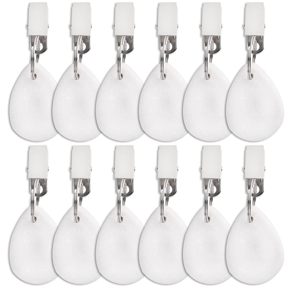 DEAYOU marble tablecloth weights teardrop surface close-up secures linens with elegant weight.