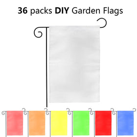 DEAYOU outdoor garden flag hanging at patio display