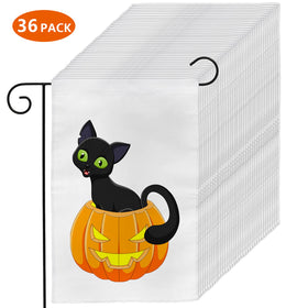 DEAYOU white garden flag shown for porch decoration