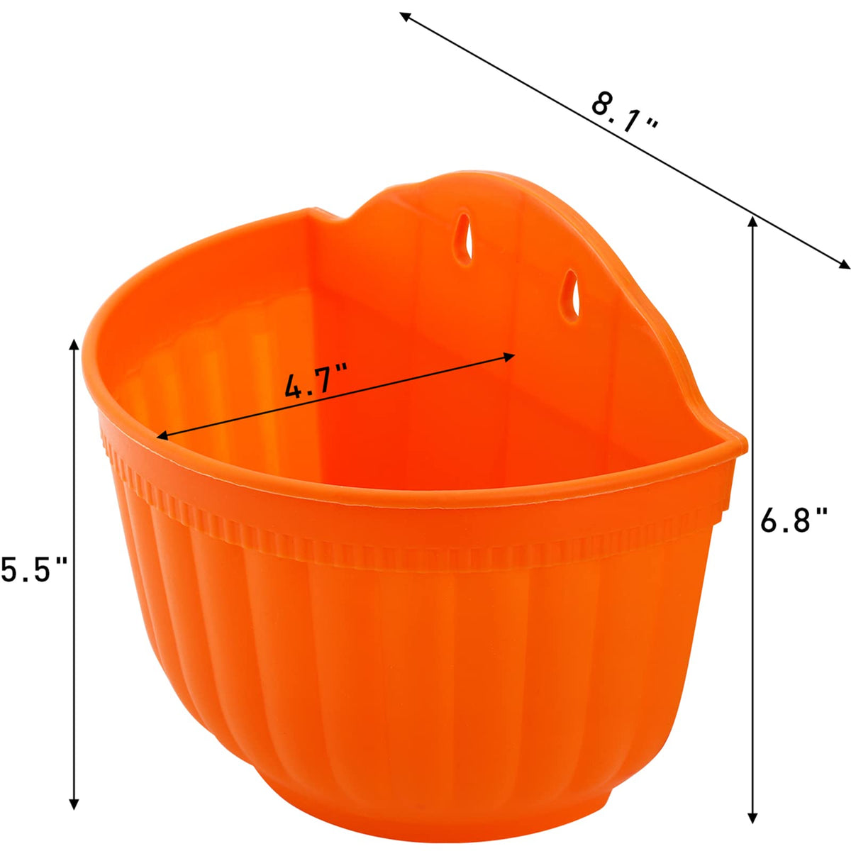 DEAYOU rail-hanging planter with drainage mesh for healthy moisture control