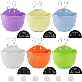 DEAYOU window-hang basket highlights compact herb growth on any sunny window