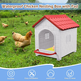 Deblue Nesting Box red easy-cleaning features for daily maintenance