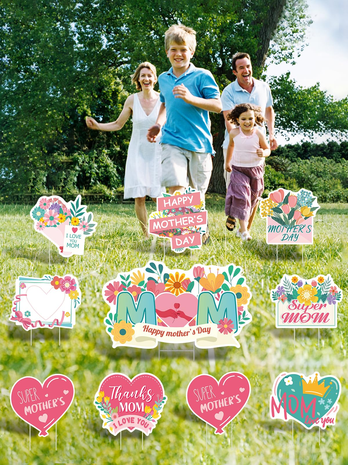 DECEED large 24-inch yard sign stands out for Mother's Day.