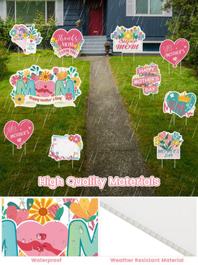 DECEED Yard sign stake 30cm provides sturdy outdoor support.