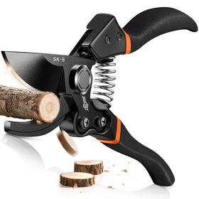Decerk pruning shears blade with titanium coating for clean, precise cuts.