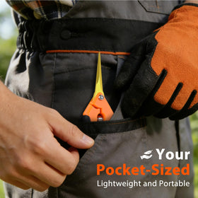 Decerk safety lock keeps blades closed for safe storage