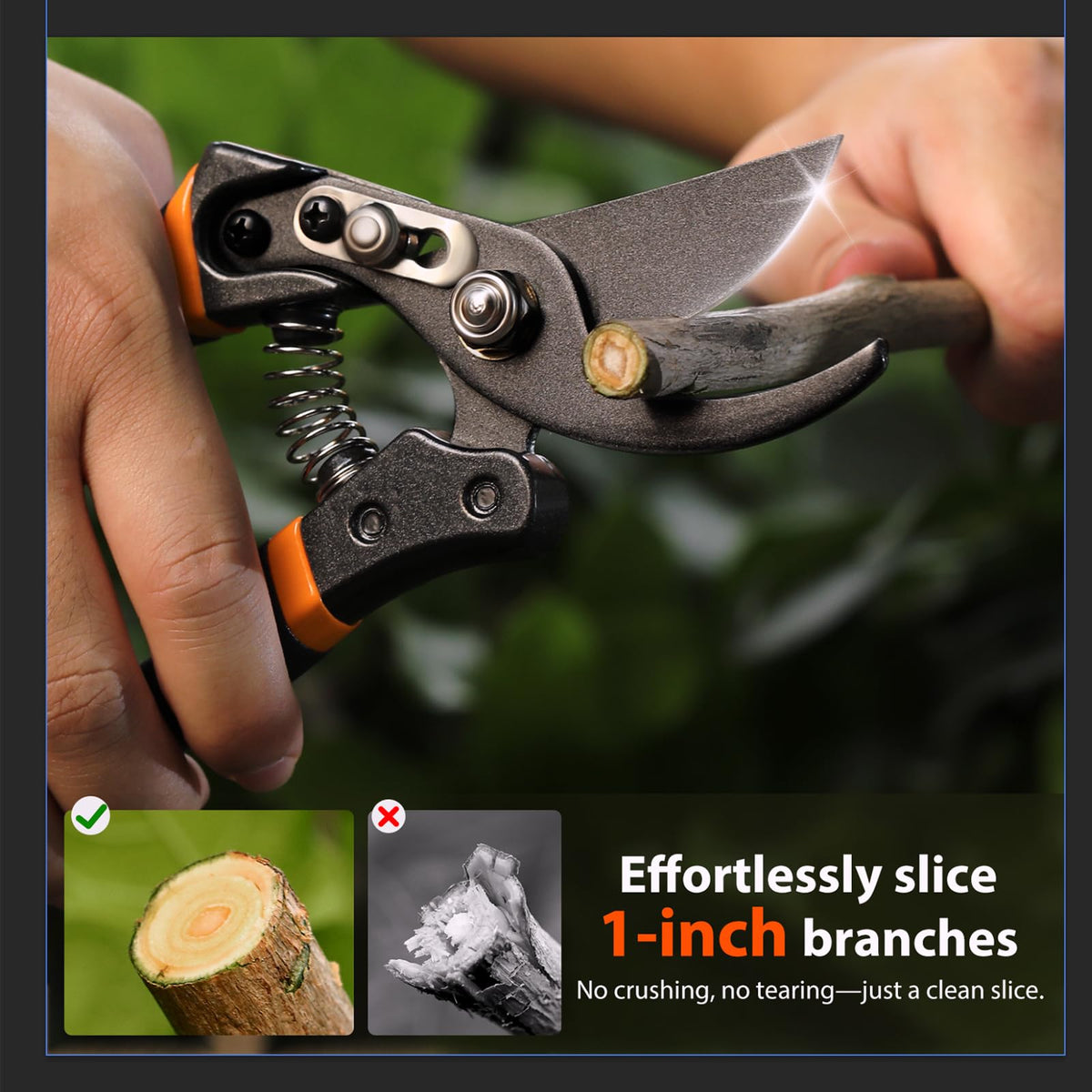 Decerk 6.5-inch precision snips for bonsai and herb trimming