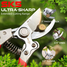 DECERK titanium coated SK5 blade with anodized handle for rust resistance