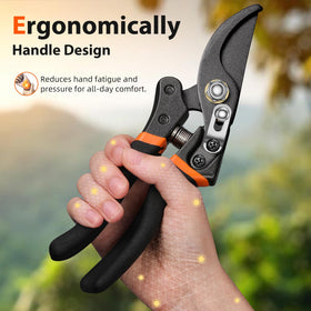 Decerk sap resistant blades stay clean during heavy pruning