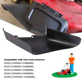 DECKMAN 115-8447 side-view mounted on mower illustrates correct alignment.