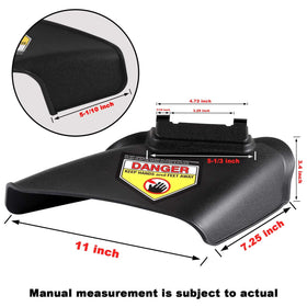 DECKMAN 731-07486 replacement chute enables quick mower repairs