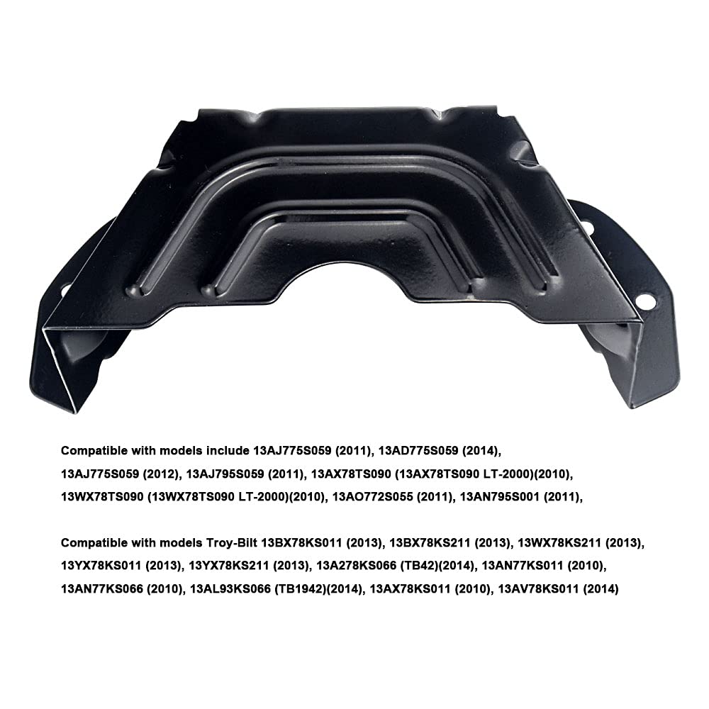 Slim profile blends with mower aesthetics while guarding components
