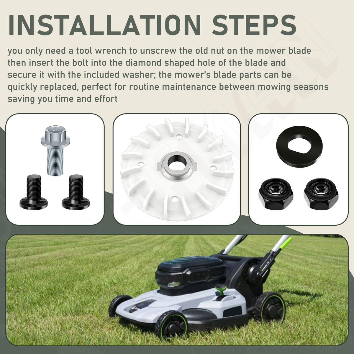 Compatible with EGO LM2130SP, LM2150SP, LM2160SP 21-inch mowers