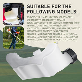 Deckman fuel tank compatibility chart image listing supported brands and models
