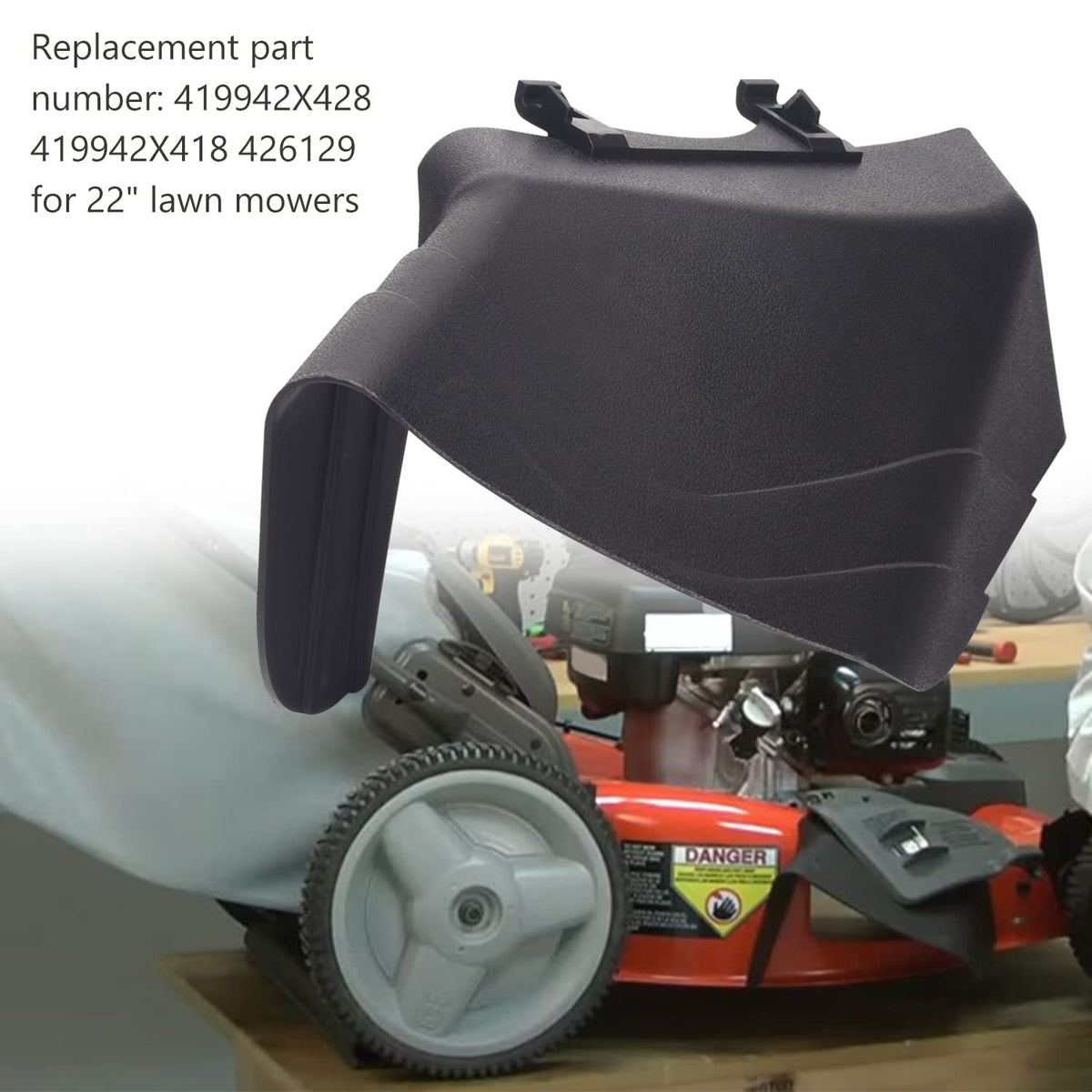 DECKMAN Husqvarna HU775BBC deflector on 22 inch deck