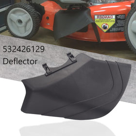 DECKMAN Husqvarna HU800AWD deflector mounted on mower deck improves grass guidance