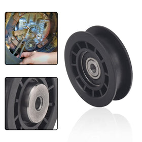 DECKMAN idler pulley mounted on mower deck demonstrates smooth operation