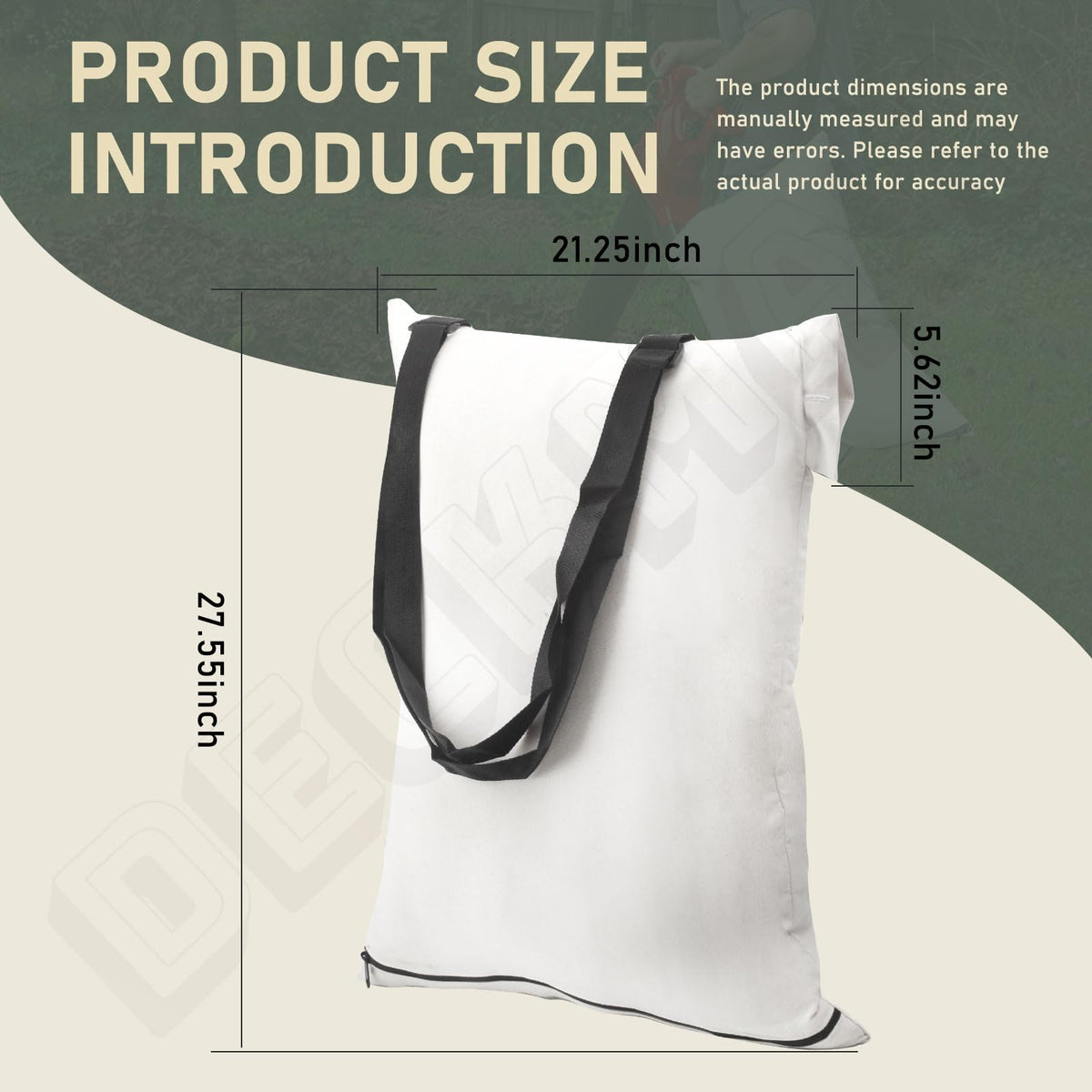 Deckman lightweight durable bag ideal for portable yard debris handling