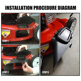 Deckman side deflector 115-8449 helps control debris for safer mowing sessions