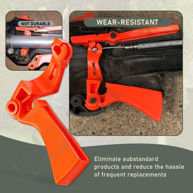 Durable construction of DECKMAN throttle trigger for reliable yard work performance.