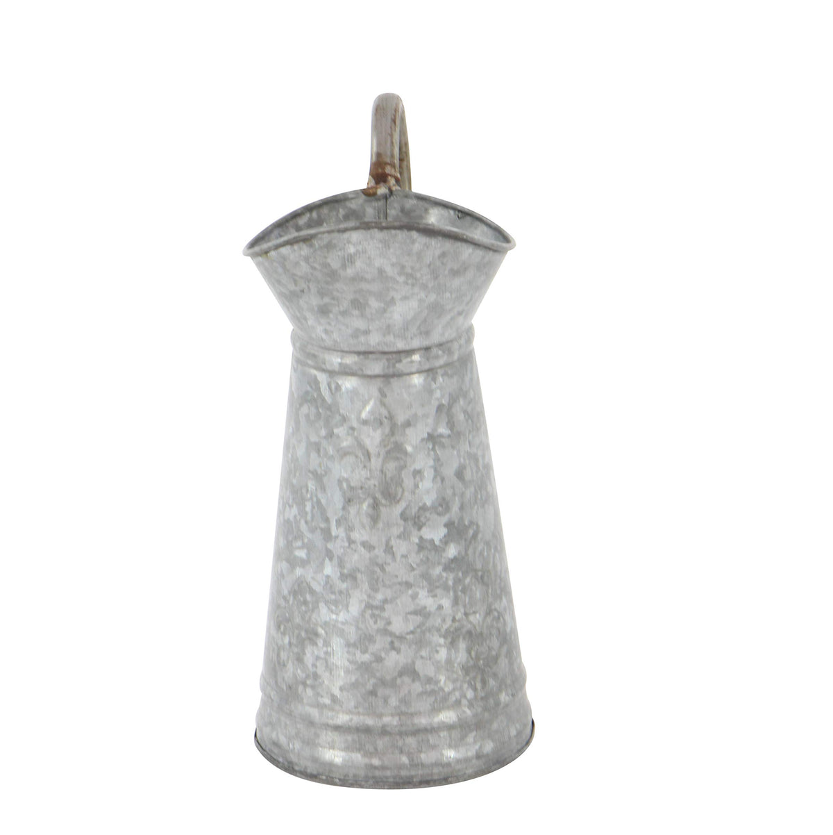 Deco 79 tall watering can features a slender handle for easy handling and display.