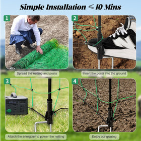 Decofy 14-post system stays sturdy in varied soils and terrain.