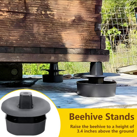 DECOHS beehive stands suited for outdoor gardens and beekeeping use.